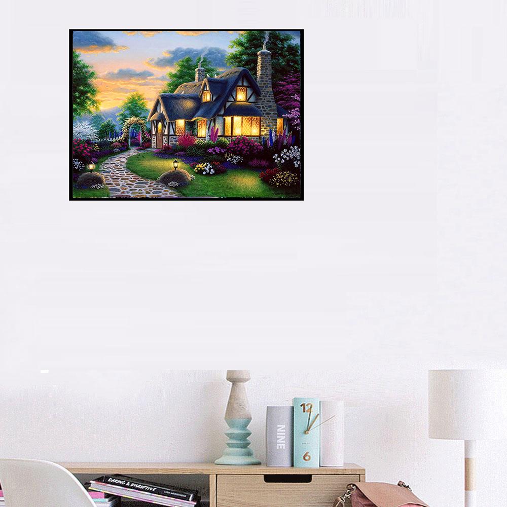 5D алмазная живопись «сделай сам», городское здание, полный бриллиант, ручная работа, алмазная вышивка, мозаика, украшение для дома, гостиной, подарок