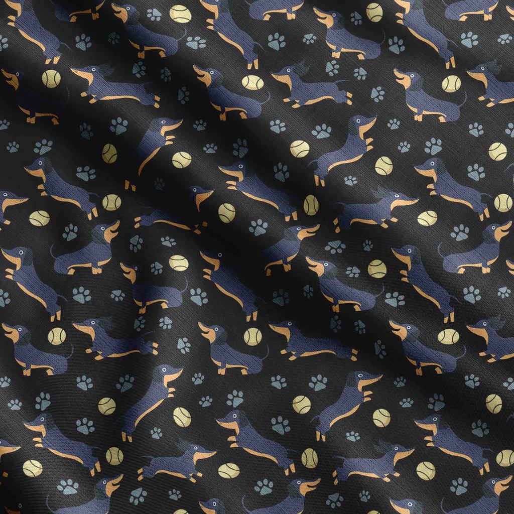 Soimoi Принт собаки, хлопковый батист, ткань для квилтинга, продаваемая во дворе, ширина 42 дюйма, хлопчатобумажная ткань средней плотности, швейные принадлежности, бежевый и