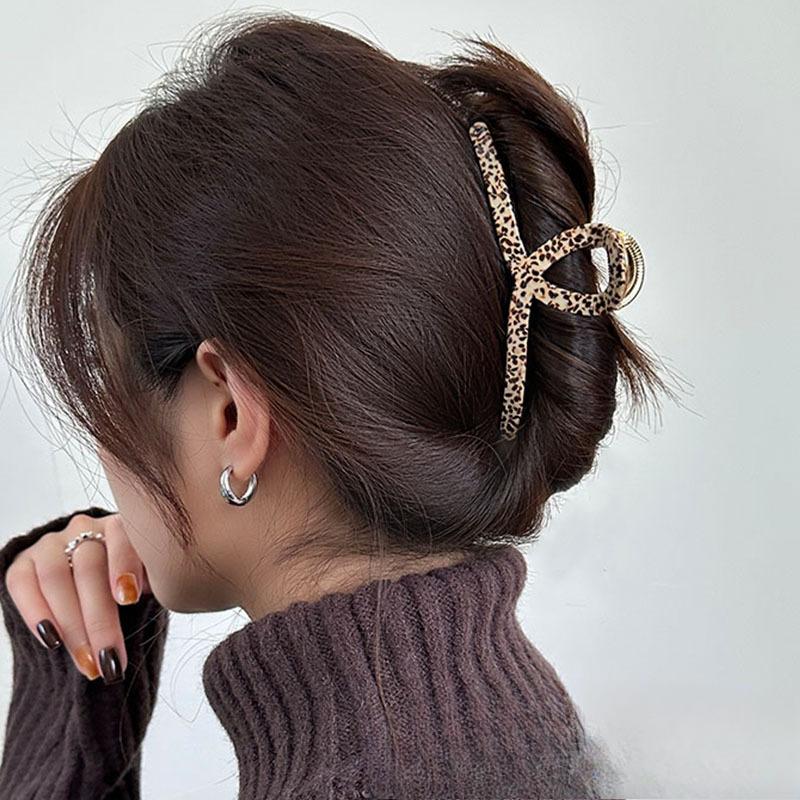 Заколка для волос из высококачественного ацетата для детей, большая металлическая заколка-акула, аксессуар для волос на лето, для затылка