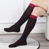 Men's Silk Striped Knee-Length Formal Socks