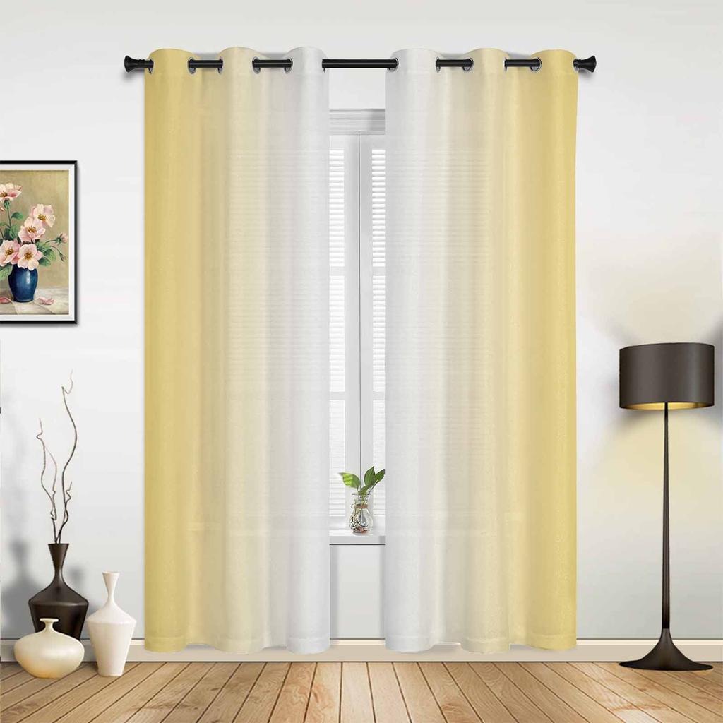 Розовые белые градиентные шторы для спальни, гостиной, шторы для кухни, детской комнаты, занавески для окна, современный домашний декор