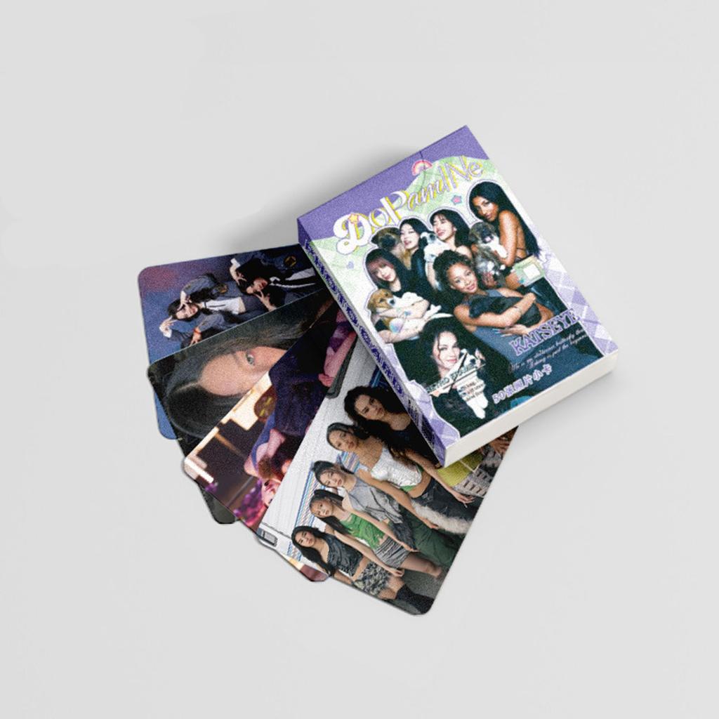 Коробка из 50 штук, 57x86 мм, карточки/открытки Lomo со звездами корейских женских групп.