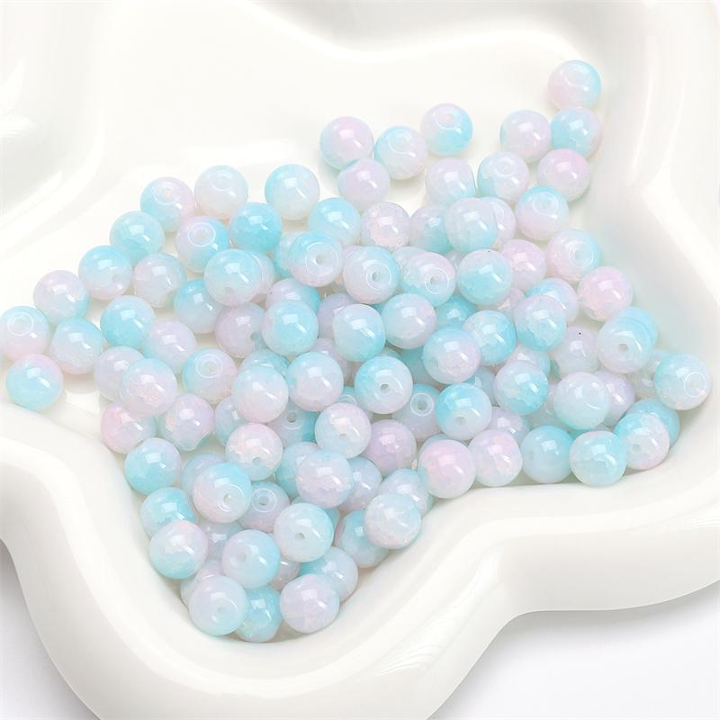 8/10 мм 20-30 шт./пакет Стеклянные бусины DIY Браслет Ожерелье Серьги Ювелирные изделия Аксессуары