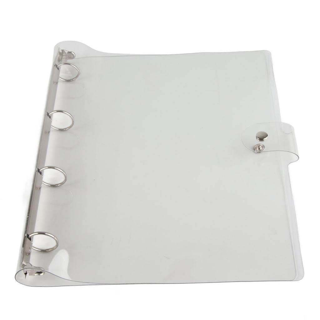 Transparent Binder Cover Snap Design Wear Resistant Eco Friendly PVC Budget Binder for School