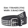 Retro Rivet Belt Punk Nightclub Rock Style Belt Trend Jeans Belt  Fashion Decoration
