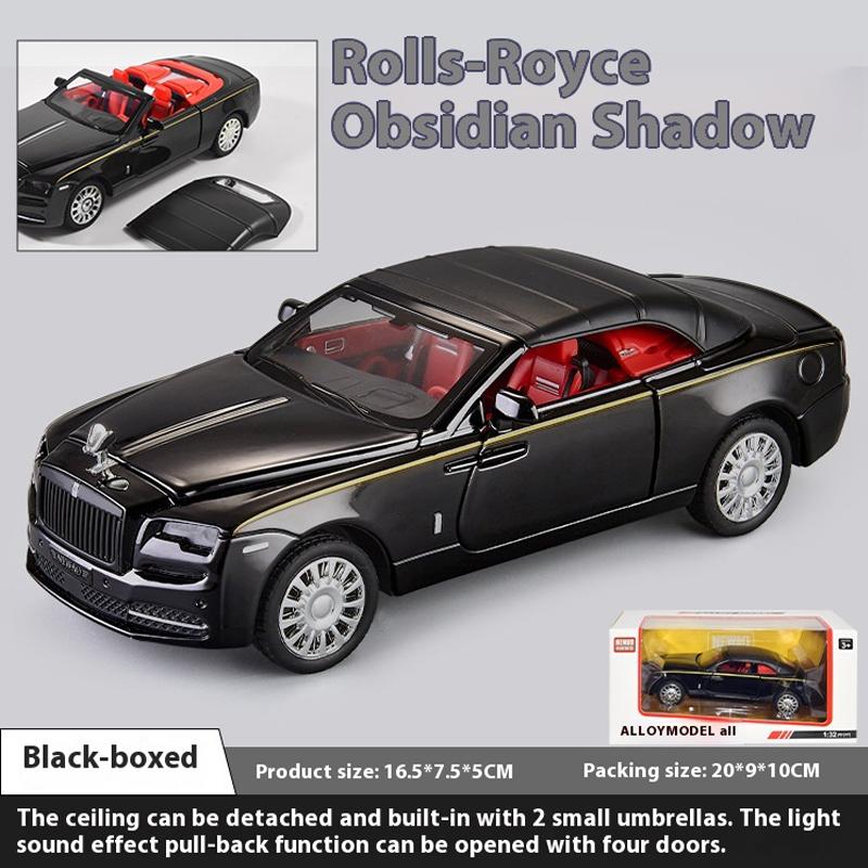 1/32 Rolls Royce Dawn Alloy Car Diecast Metal Model Sound & Light Toy Collect Display Ornament Home Decoration Gift for Children