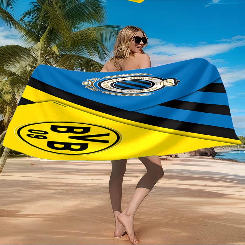Club Brugge Fc Crest Beach Towel Microfiber Beach Towel, Lightweight and Quick-Dry, for Summer Travel, Swimming Pool Fan Birthday Gift