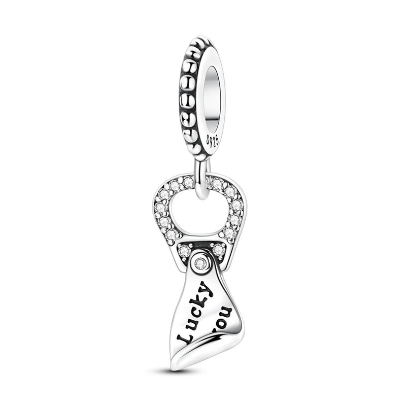 Оригинальные Шармы Бусины Медь Сердце Медведь Роза Шестиконечная Звезда Древо Жизни Шарм Подходит Браслет Бангл Женщина Мужчина Ювелирное Изделие Подарок