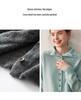 Women's Loose Fit Cashmere Wool Cardigan - Autumn/Winter High Neck Multi-Button Knit Sweater Jacket