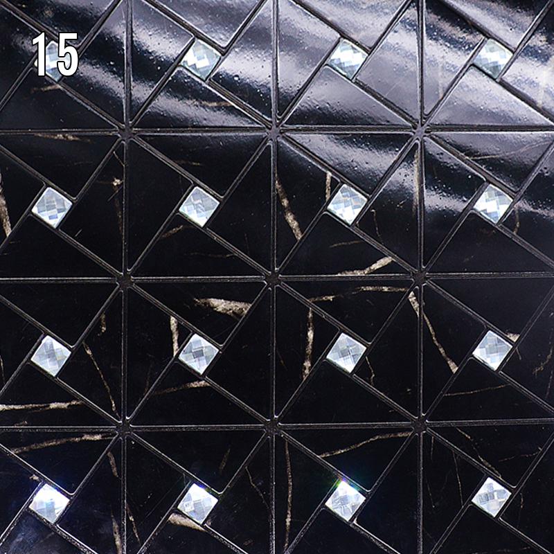 Наклейка на стену из металлической мозаики в европейском стиле, самоклеящаяся настенная плитка, фартук для гостиной, фон для телевизора, настенный декор, мозаичная палочка