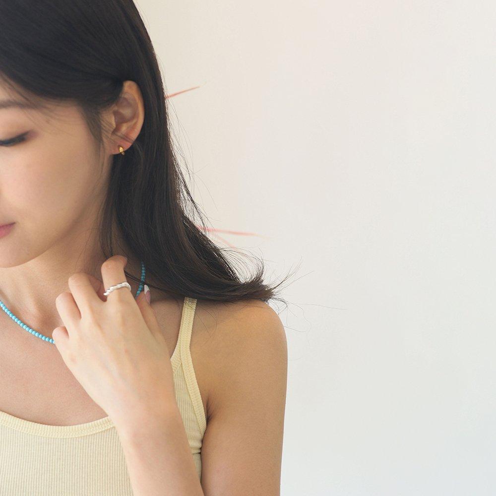 14K Gold-Filled Silver Mini Drop One-Touch Earrings