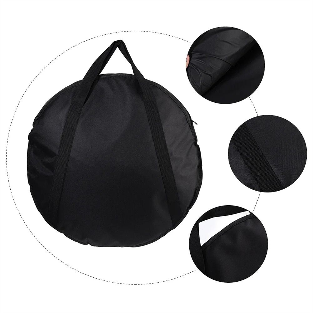 Double- Layer Cymbal Bag Carry Handle Cymbal Gig Bag Cymbal Storage Case Travel Container
