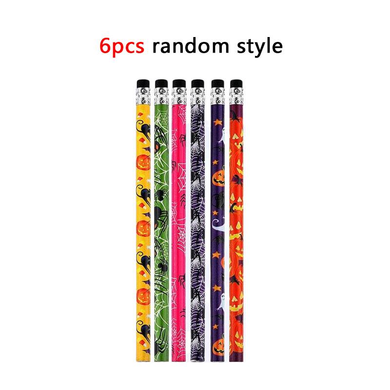 Карандаш для Хэллоуина HB Ластик Тыквенные Карандаши для рисования призраков Фестивальные сувениры Подарки Призы Товары для вечеринок Кошелек или жизнь TMZ