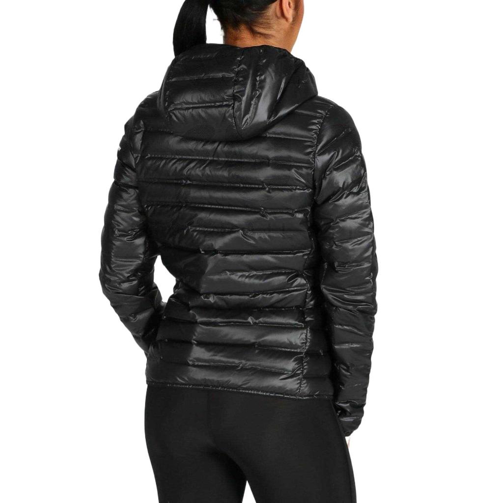 Adidas Terrex Lite Down Jacket Удобная теплая женская куртка с капюшоном черного цвета CE6478