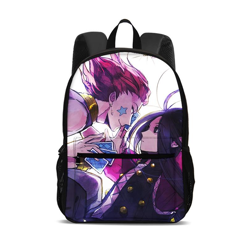 HUNTER × HUNTER Рюкзак Пенал Сумка для переноски Набор из 3 шт. С рисунком из аниме Детский сад Мальчики Плюс Девочки Новый Вместительный Легкий