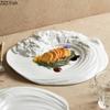 Креативная тарелка Peak Shaped Керамическая тарелка для западной еды Домашняя кухня Украшение Посуда Отель Ресторан Десертная тарелка для стейка