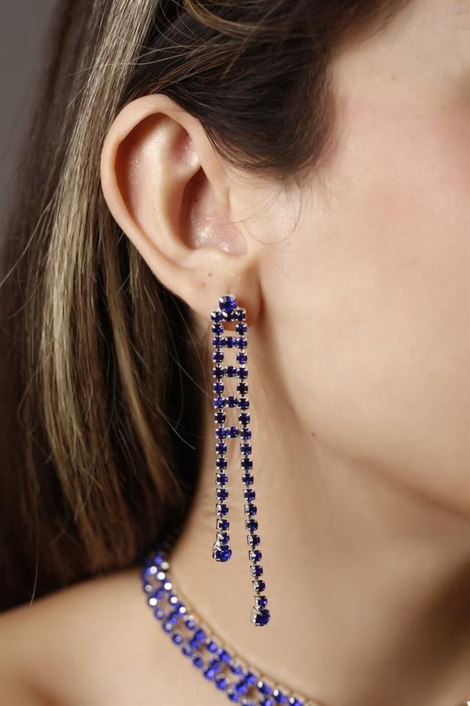 Женские модные посеребренные серьги с висячими камнями для приглашения на свадьбу, помолвку, вечернее платье