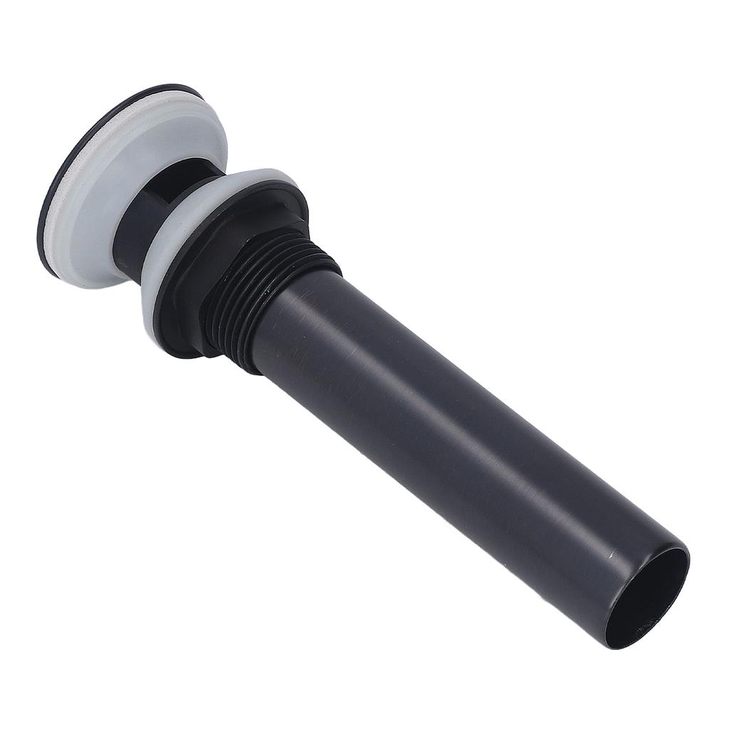 Отходы стопор пресс отскок слив сборка без перелива нержавеющая сталь черный для раковины