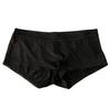 Men Underpants Ice Silk Ultra Thin Low-Rise Lace Solid Color Sexy 3D U Convex Translucent Underwear Panties Briefs for Daily Wear