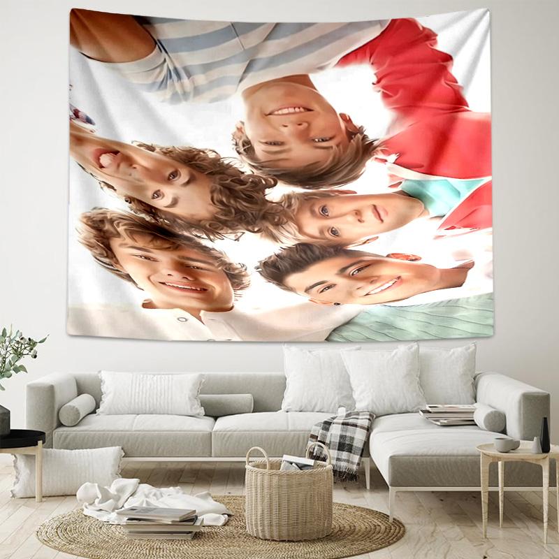 1 шт. Гобелен One Direction Where We Are Now, Декор для гостиной, спальни, офиса, вечеринки, Идеальный праздничный подарок