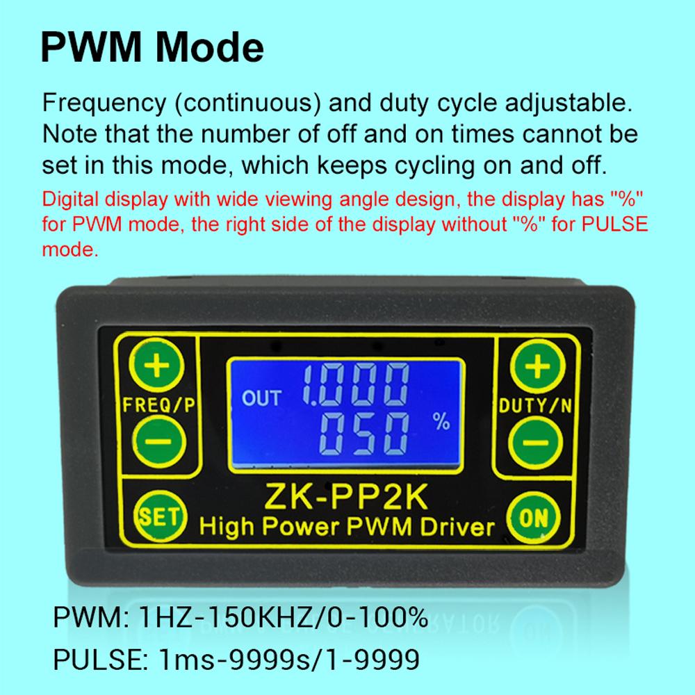 DC3.3-30V Рабочее напряжение 1 Гц-150 кГц Частота Высокая мощность ШИМ-драйвер Контроллер скорости двигателя ШИМ и