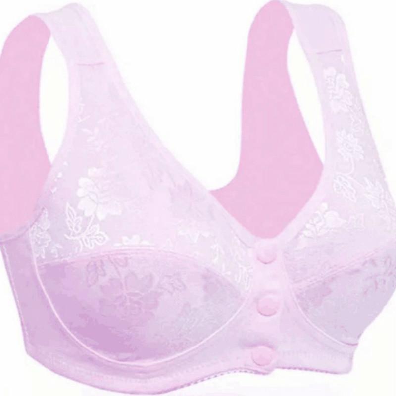 Женский хлопковый бюстгальтер больших размеров, с застежкой спереди