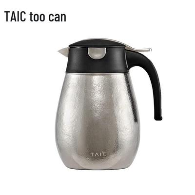 TAIC Титановый двойной слой с изоляцией, уличный чайник для тушения и заваривания чая, 1 л