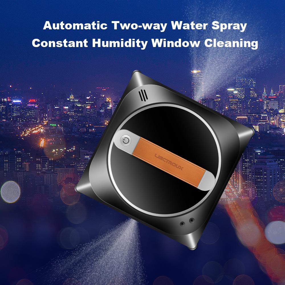 Робот-мойщик окон LIECTROUX YW910, двойной распылитель воды, интеллектуальная память, робот-пылесос, лазерный датчик, домашний настенный робот для мытья стекол