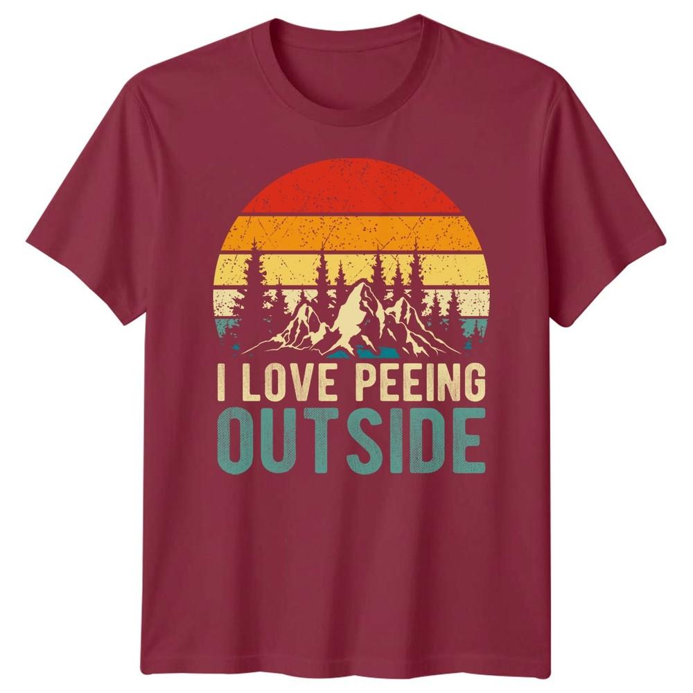 Camping I Love Peeing Outside TShirt Funny Hiking Outdoors Gift Unisex Unisex Tee