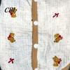 Easy Wear Dog Shirt Cotton T-shirt, Cute Bear or Puppy Print, Breathable Sleeveless Pet Summer Outfit Shirt, Snap Closure Vest for Puppies Small Dogs