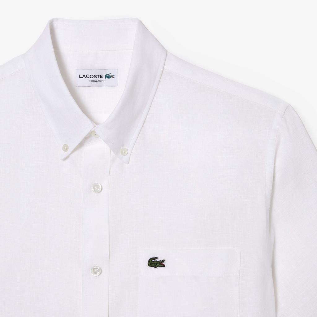 Lacoste Рубашки Мужские 001/Белый Остроконечный Воротник Умеренный Другое CH5699/001