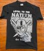 OAKLAND RAIDERS "Верный Нации" Двусторонняя Футболка SHAKA Плотная Размер M Унисекс