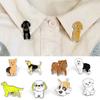 Bulldog Dog Animal Enamel Pins Cartoon Dog Cartoon Metal Badge Pet Dog Brooch Coat