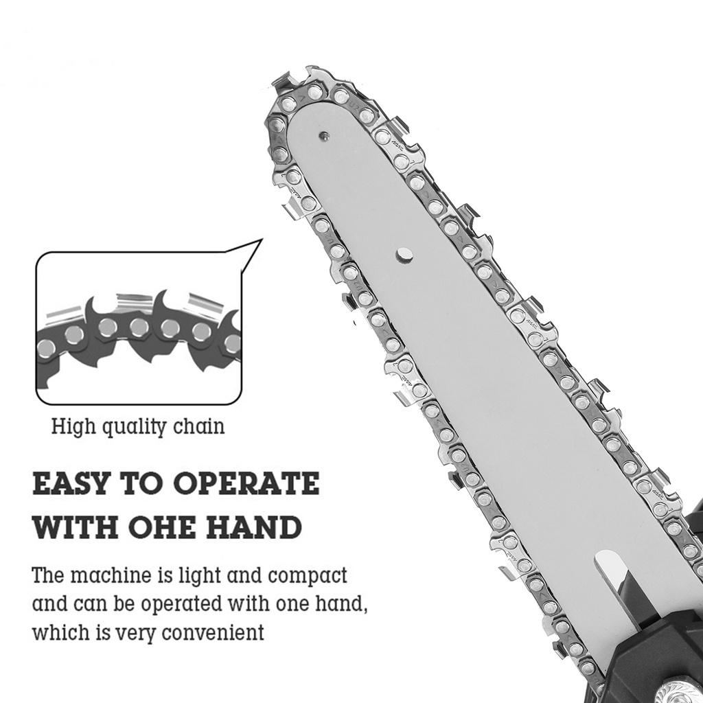 6-дюймовый одноручный садовый электроинструмент 3000 Вт, мини-электрическая цепная пила 98VF/68VF с 2 шт. аккумуляторной бензопилой для обрезки дерева
