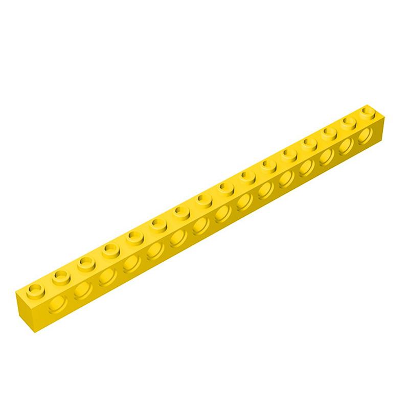 Свинья Радуга Детали MOC 3703 Кирпичик 1 x 16 с 15 Отверстиями DIY Совместимый Собирать Строительные Блоки Частицы Игрушки для Мозга Ребенка