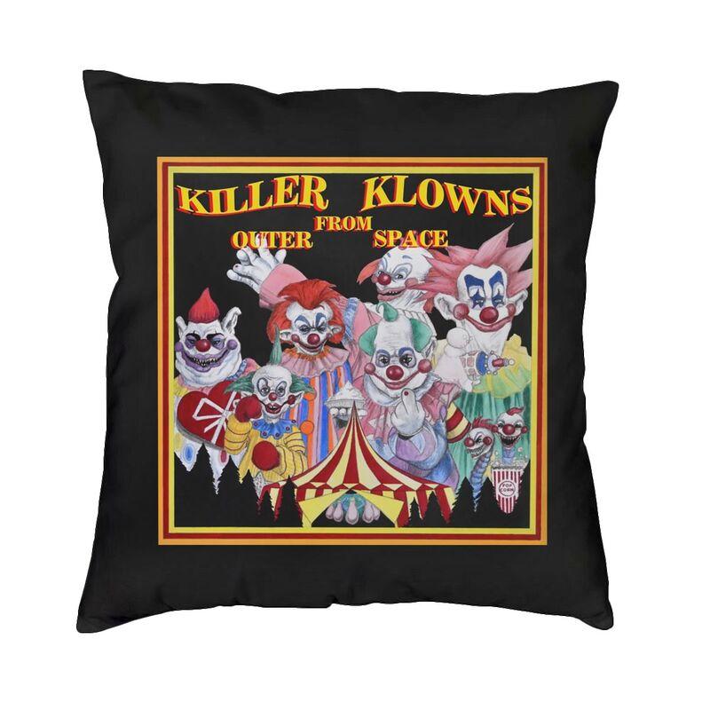 Horror Movie Killer Klowns From Outer Space Pillow Covers Home Decor Kawaii Outdoor Cushions Square Pillowcase