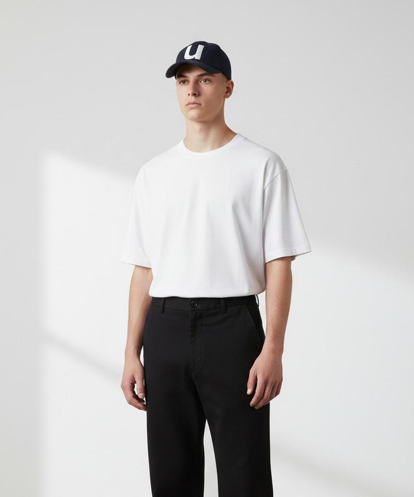 Yunibeosyeolkemiseuteuli Кепка-бейсболка Bold U Navy Стиранная кепка-бейсболка