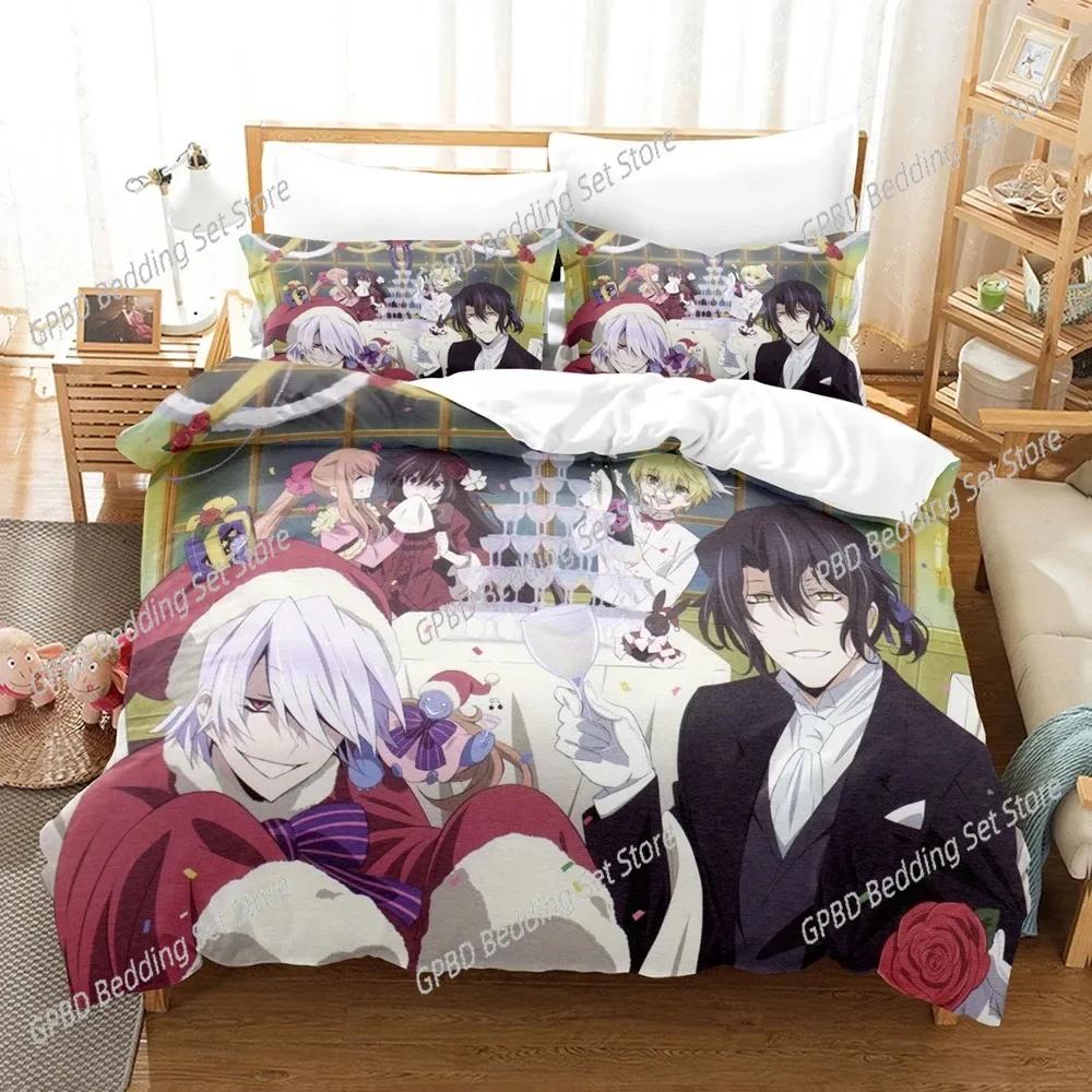 3D Печать Аниме Pandora Hearts Уютное Постельное Белье Пододеяльник Наволочка Комплект Постельного Белья Декор Детской Комнаты Домашний Текстиль