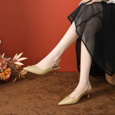 Новые женские босоножки с ремешком на пятке, блочным каблуком 5 см, зеленого однотонного цвета, туфли-лодочки, летний наряд для улицы