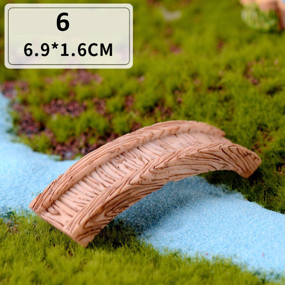 Кукольный домик бонсай орнамент домашний декор луг мостик фигурка бассейна микро пейзаж миниатюрная модель