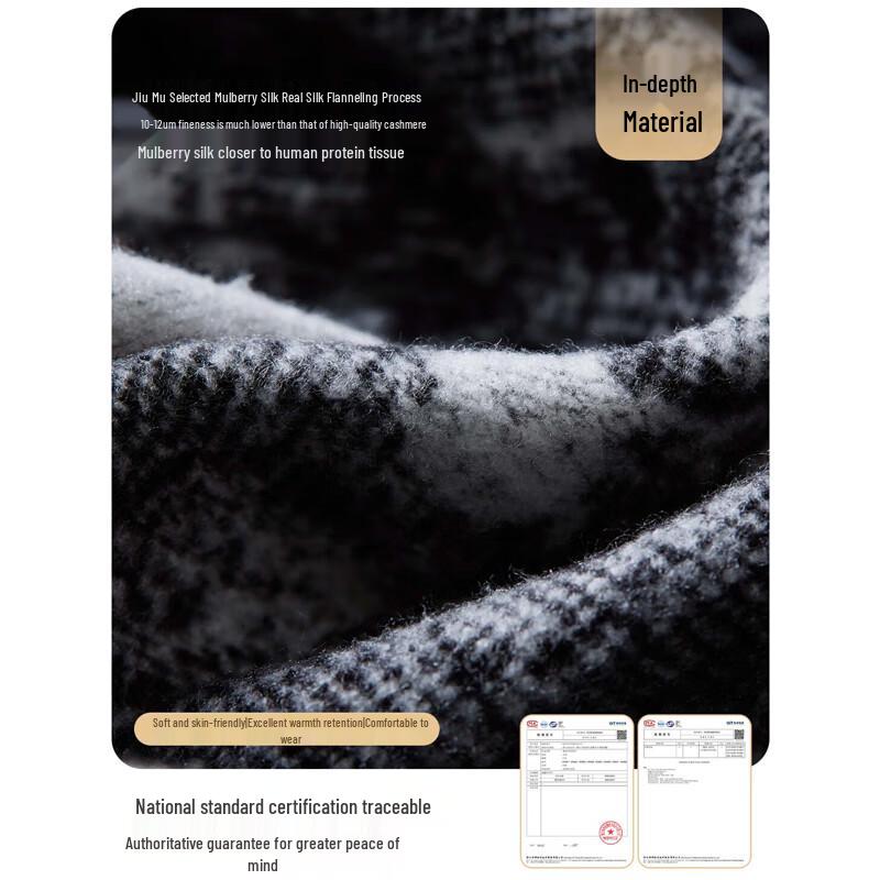 JIUMU Women's Brushed Mulberry Silk Shawl