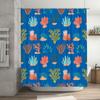 Красочная занавеска для душа «Коралловый риф», водонепроницаемый коврик для ванной, декор для ванной комнаты, товары для дома 245X180см (синий)