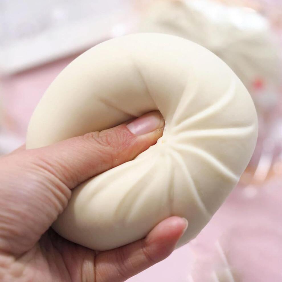 Pack of 2 Taba Squishy Dumplings Stress Balls Sensory Toy Dumplings Stress Relief Hand Toy Stretchy Desk Toy Suitable for All Types of People