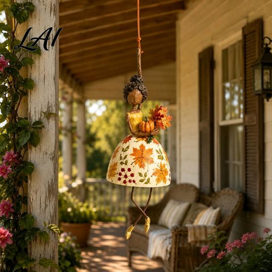 Outdoor Garden Decoration Dancing Lady Hanging Ornament for Home Decor Elegant Art Sculpture Creative Gift Dancers Pendant Indoor Window Porch
