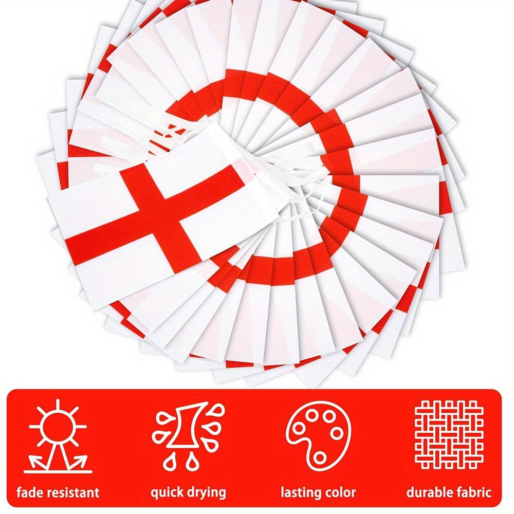 10 м / 32,8 фута Флаг Англии Гирлянда Флаг Праздничное украшение Подвесной флаг Флаг-растяжка