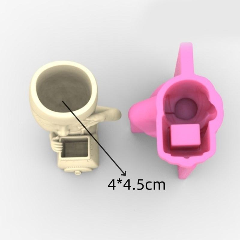 Silicone Flowerpot Mold Silicone Vase Mold Concrete Molds Pencil Holder Moulds Suitable for Succulent