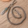 Feather Trouser Chain, Simple Retro Street Metal Hook, Feather Hipster Accessories, European and American Wallet Chain.