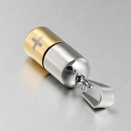 Подвеска для таблеток с крестом и гравировкой, титановая сталь, водонепроницаемый чехол для таблеток, подвеска, подарок