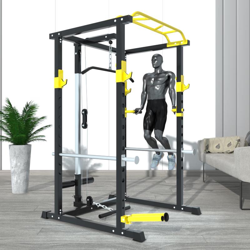 Aichen Power Cage with Barbell Set