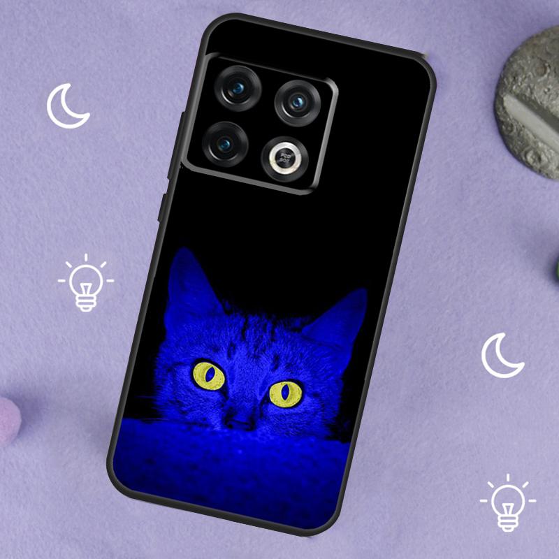 Cat Staring Eye Case For OnePlus 13R 12R 10R 13T 15 13 12 11 8T 10T Nord CE 4 3 2 Lite N20 N30 Nord 5 Cover